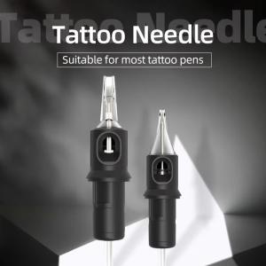 Manufacturer Black Tattoo Cartridge Needles 1rl 0.20mm 0.25mm 0.30mm 0.35mm Oem Tattoo Needle Cartridge For Sale